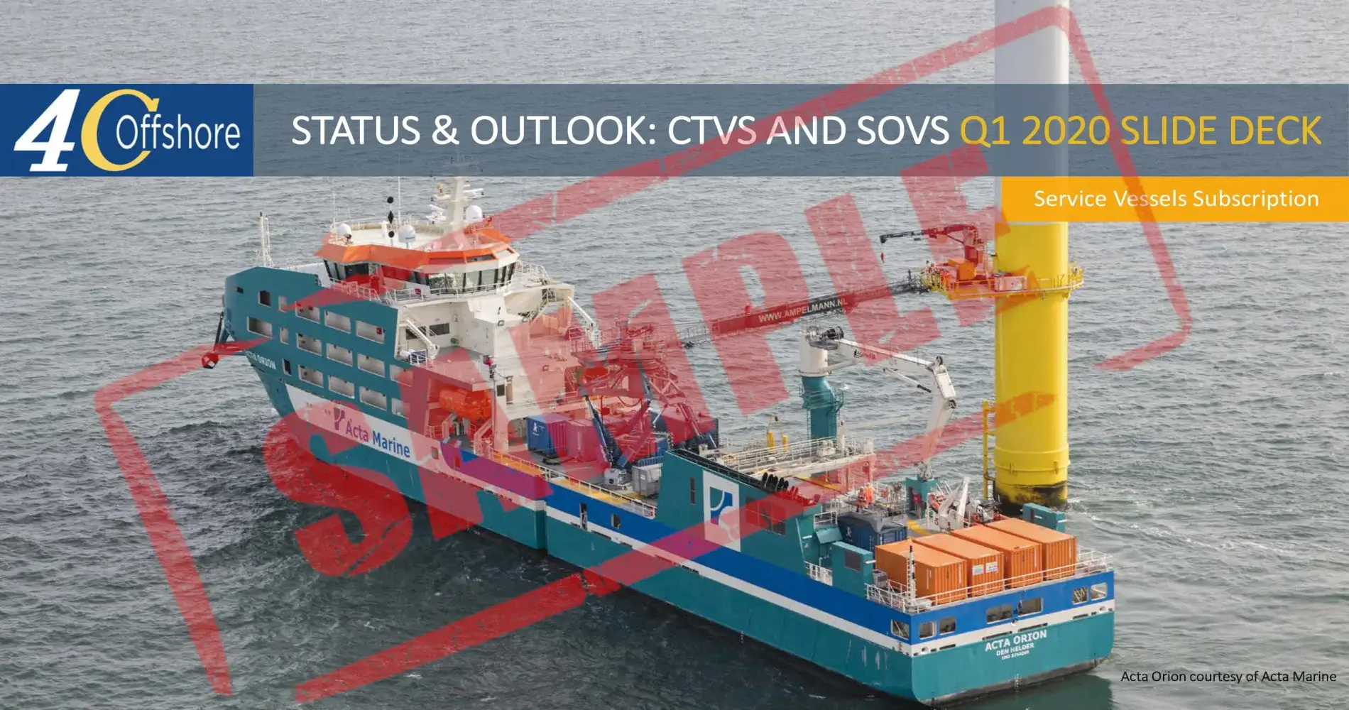 Offshore Wind Logistics Service Vessel Report