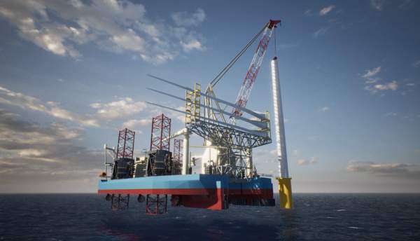 NOV to supply key equipment for Maersk’s first wind turbine installation vessel