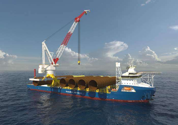 4C Offshore | GustoMSC unveils new heavy lift crane vessel series