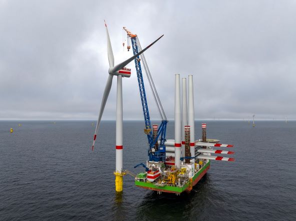 4C Offshore | First turbine spins at Kaskasi - and its blades are recyclable