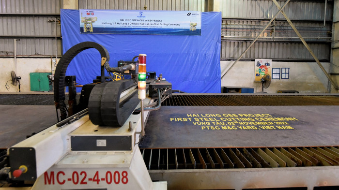 First steel cutting held for Hai Long wind farm substations