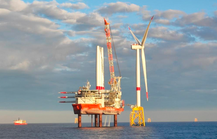 First turbine installed at Saint-Brieuc offshore wind farm