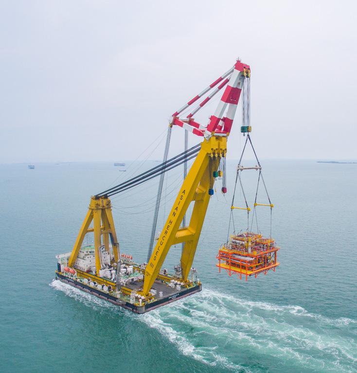Asian Hercules III Floating sheerleg crane 4C Offshore